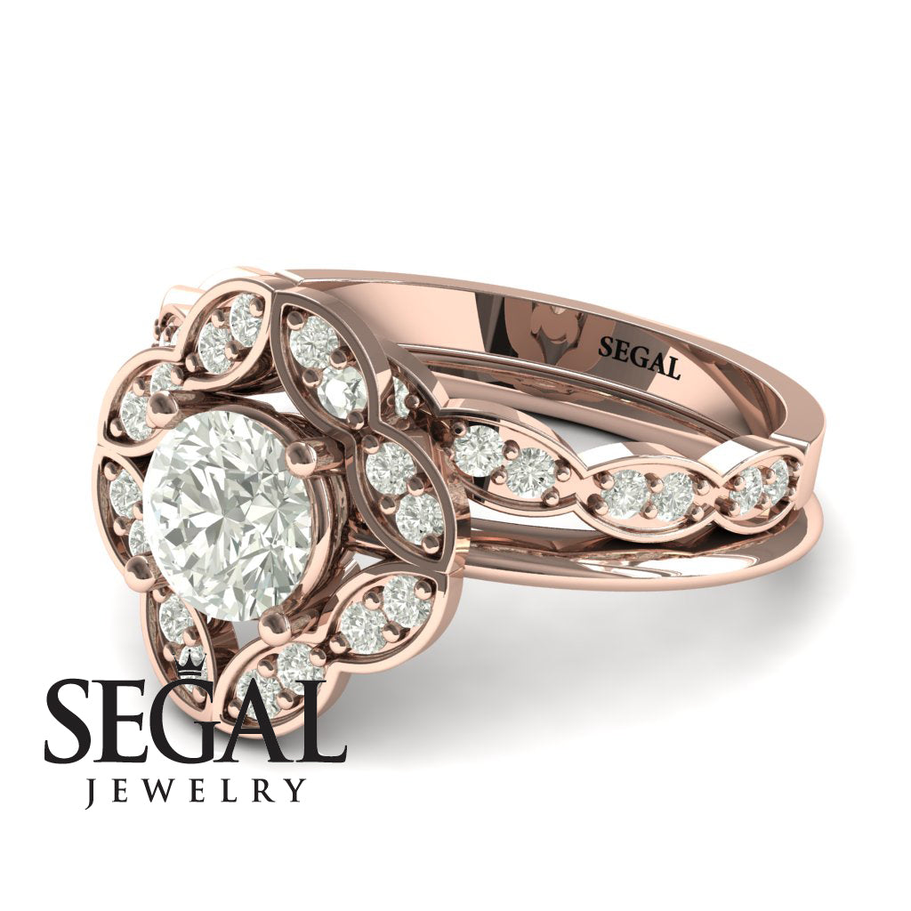 A Princess Ring Bridal Set Diamond Ring- Lucy no. 2